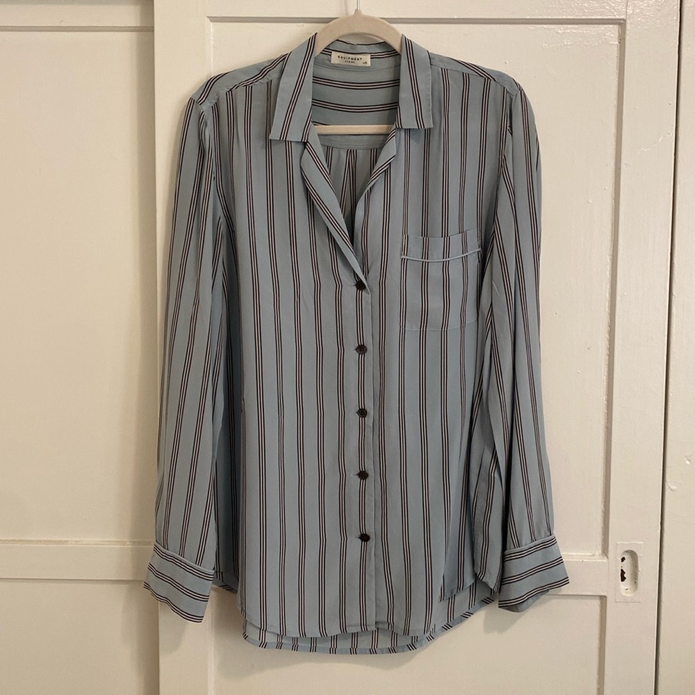 Equipment Silk Stripe Shirt